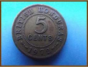 Британский Гондурас 5 центов 1972 г.