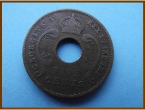 Восточная Африка 5 центов 1935 г.