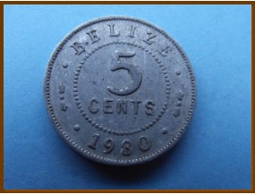 Белиз 5 центов 1980 г.