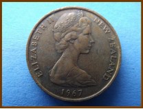 Новая Зеландия 2 цента 1967 г.