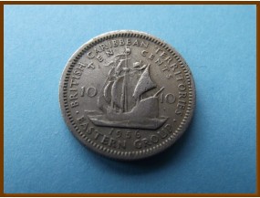 Британские Карибские территории 10 центов 1956 г.