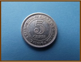 Британская Малайя 5 центов 1939 г. Серебро
