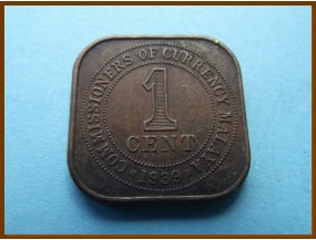 Британская Малайя 1 цент 1939 г.