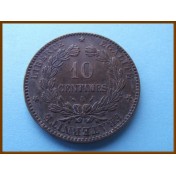 Франция 10 сантимов 1891 г. А