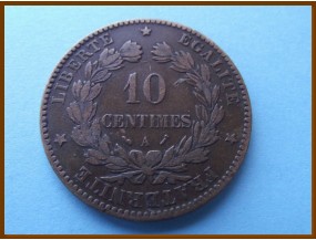 Франция 10 сантимов 1895 г. А
