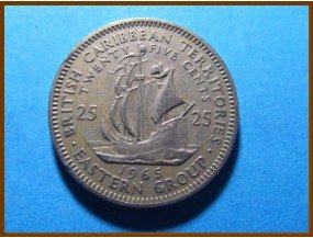 Британские Карибские территории 25 центов 1965 г.