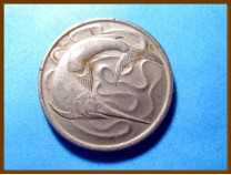 Сингапур 20 центов 1970 г.