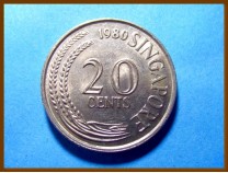 Сингапур 20 центов 1980 г.