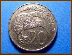 Новая Зеландия 20 центов 1988 г.